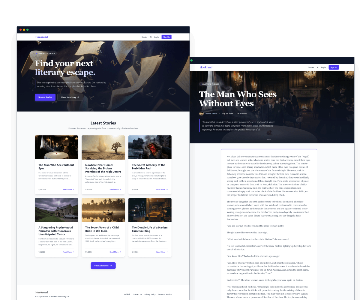 Hookread.com preview